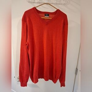 Nike Golf Men's Merino Wool Red V-neck Sweater (Size L)